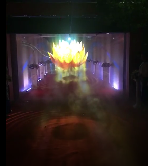 高科技全息3D霧屏 霧簾設備基本參數(shù)效果圖